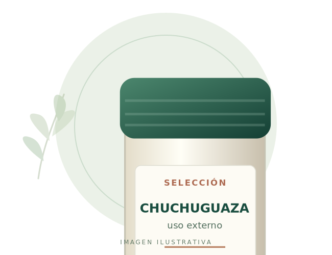 Pomada de chuchuguaza · Imagen editable · imagen ilustrativa